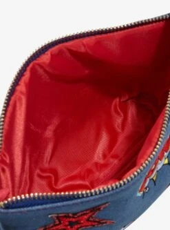 Marvel Spider-Man Denim Cartoon Patches Cosmetic Bag 13 Marvel Spider-Man Denim Cartoon Patches Cosmetic Bag -Bioworld Store 34588515 av3 1