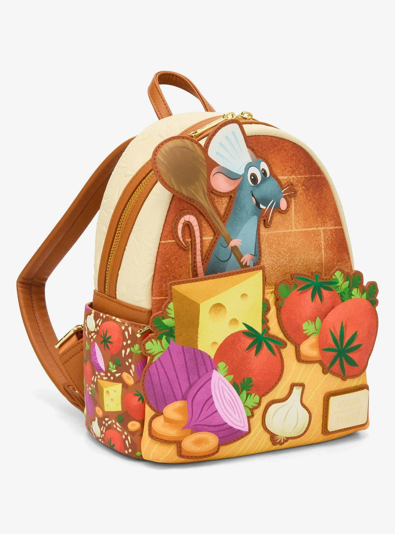 Loungefly Disney Pixar Ratatouille Remy Food Mini Backpack — BoxLunch Exclusive 6 Loungefly Disney Pixar Ratatouille Remy Food Mini Backpack — BoxLunch Exclusive - Image 4