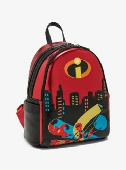 Loungefly Disney Pixar The Incredibles Family Metallic Mini Backpack — BoxLunch Exclusive -Bioworld Store 34602830 av1 1
