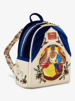Loungefly Disney Beauty And The Beast Belle & Beast Velvet Mini Backpack — BoxLunch Exclusive -Bioworld Store 34602831 av1 1