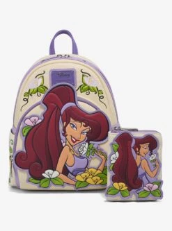 Loungefly Disney Hercules Meg Floral Mini Backpack — BoxLunch Exclusive -Bioworld Store 34602848 av4 1