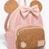 Loungefly Disney Minnie Mouse Corkboard Pin Display Ears Mini Backpack With Pin - BoxLunch Exclusive -Bioworld Store 34811884 av1