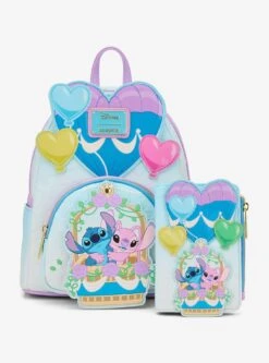 Loungefly Disney Lilo & Stitch Angel & Stitch Hot Air Balloon Mini Backpack — BoxLunch Exclusive -Bioworld Store 34811904 av4 1