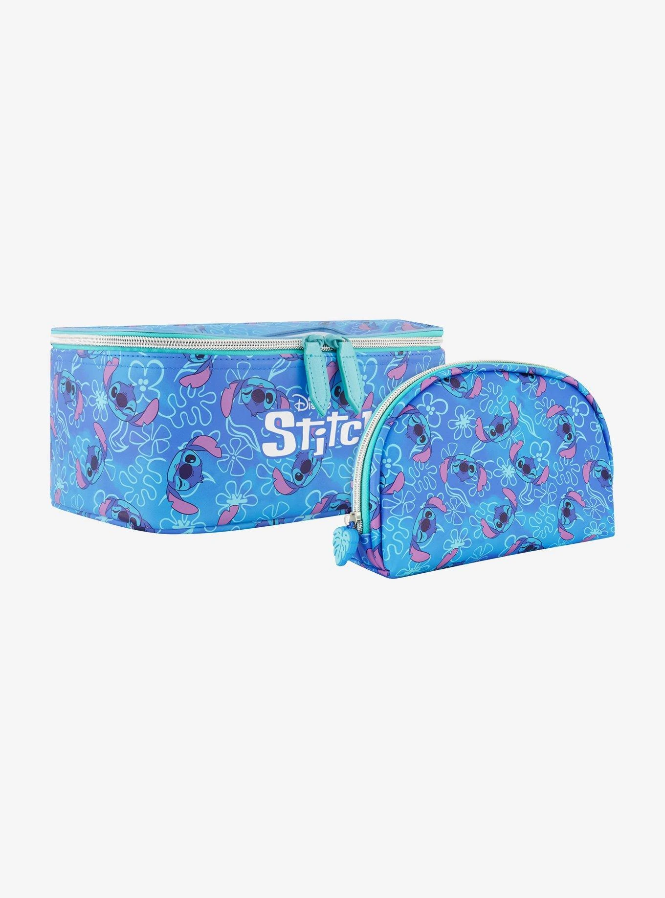 Disney Lilo & Stitch All-Over Stitch Print 2-Piece Cosmetic Case Set 3 Disney Lilo & Stitch All-Over Stitch Print 2-Piece Cosmetic Case Set