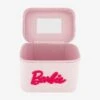 Barbie Glitter Pink Cosmetic Case Organizer With Mirror 1 Barbie Glitter Pink Cosmetic Case Organizer With Mirror -Bioworld Store 34813617 av1