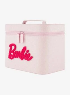 Barbie Glitter Pink Cosmetic Case Organizer With Mirror -Bioworld Store 34813617 av3 1