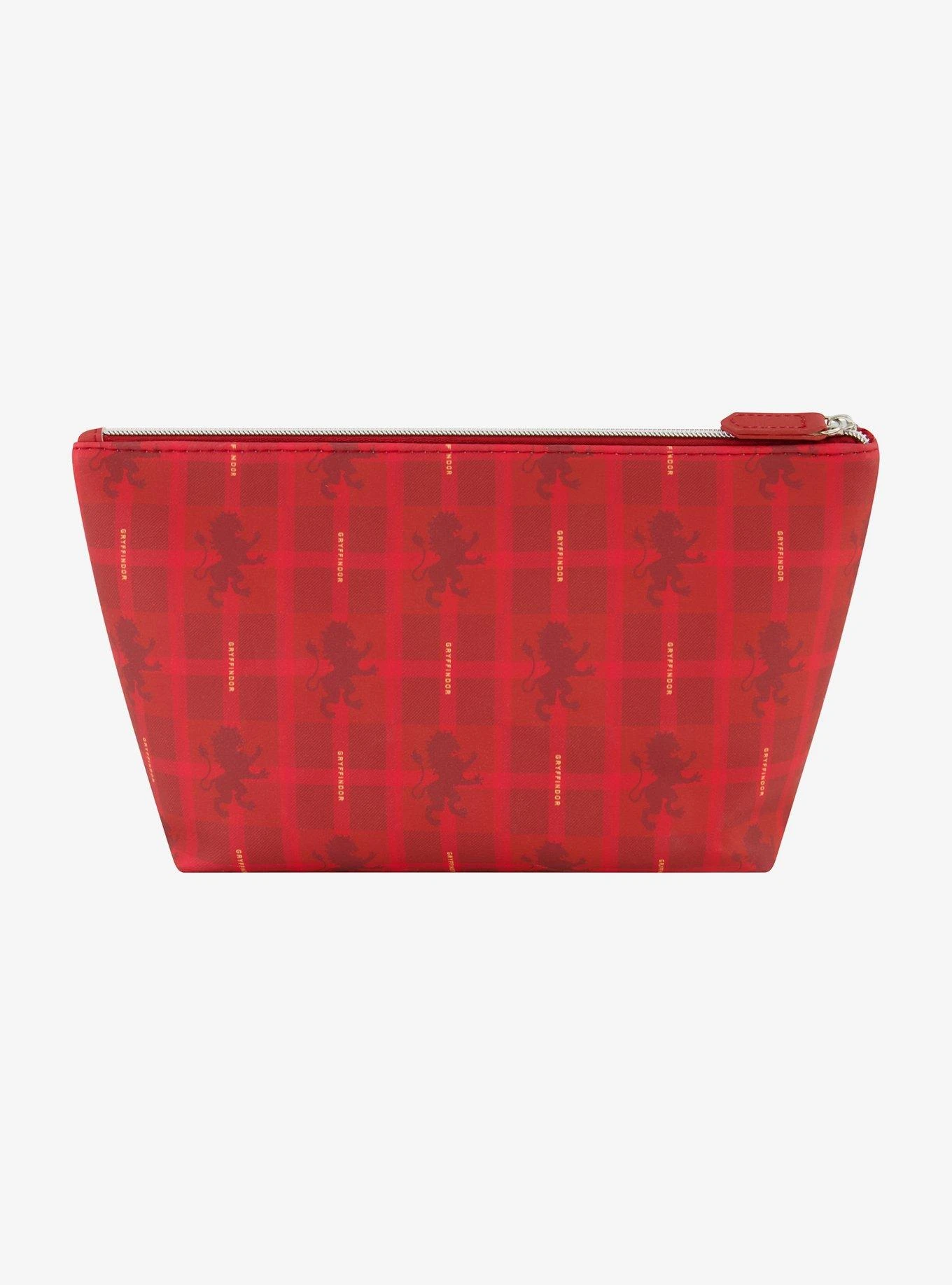 Harry Potter Gryffindor Plaid Cosmetic Travel Bag 3 Harry Potter Gryffindor Plaid Cosmetic Travel Bag