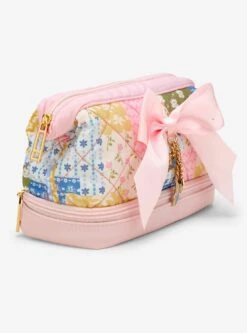 Disney Princess Icons Patchwork Quilted Cosmetic Bag - BoxLunch Exclusive -Bioworld Store 34924255 av1 1