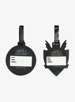 House Of The Dragon 2-Piece Luggage Tag Set 8 House Of The Dragon 2-Piece Luggage Tag Set -Bioworld Store 34933071 av1 1