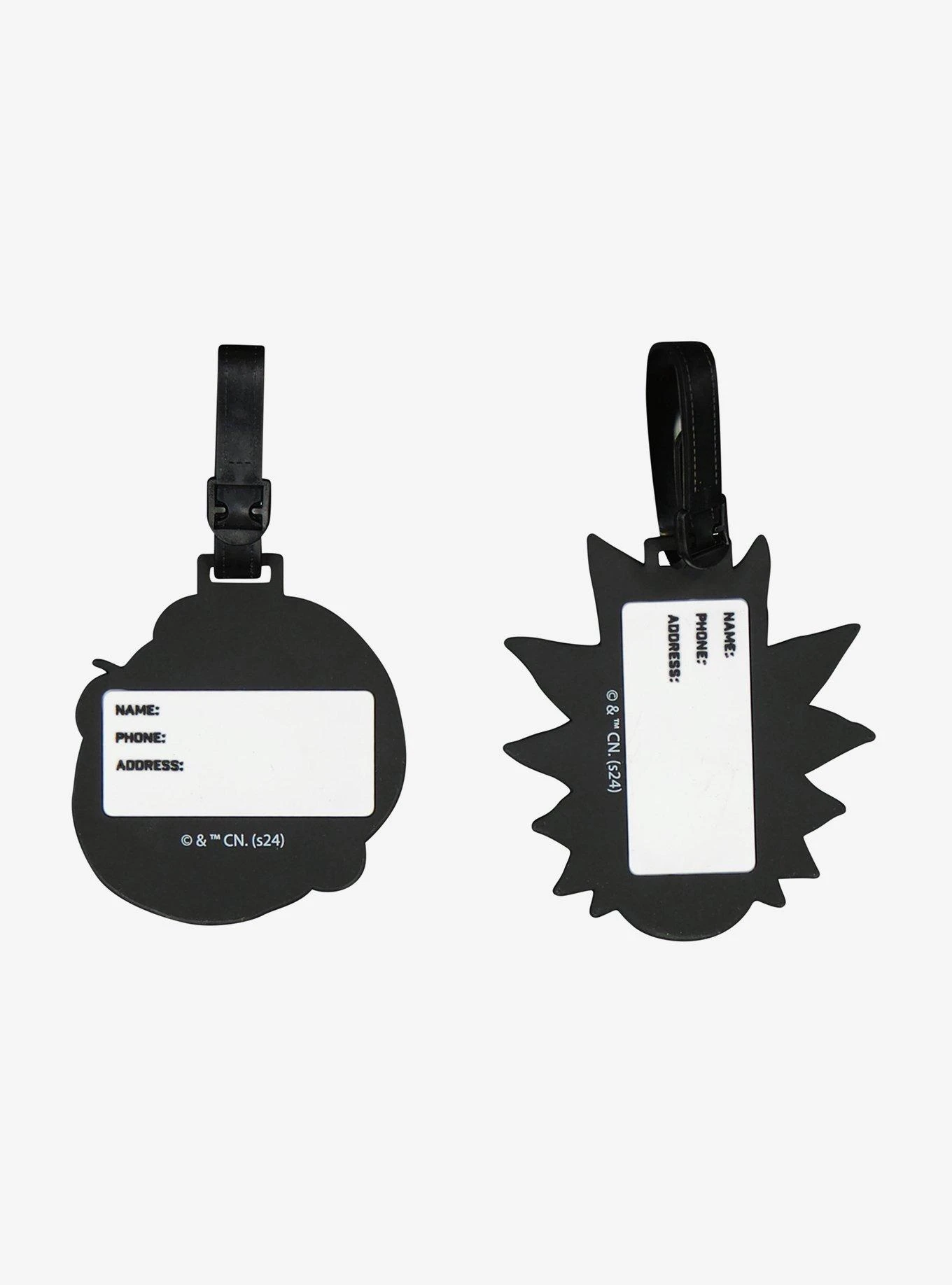 Rick And Morty Heads 2-Piece Luggage Tag Set 5 Rick And Morty Heads 2-Piece Luggage Tag Set - Image 3
