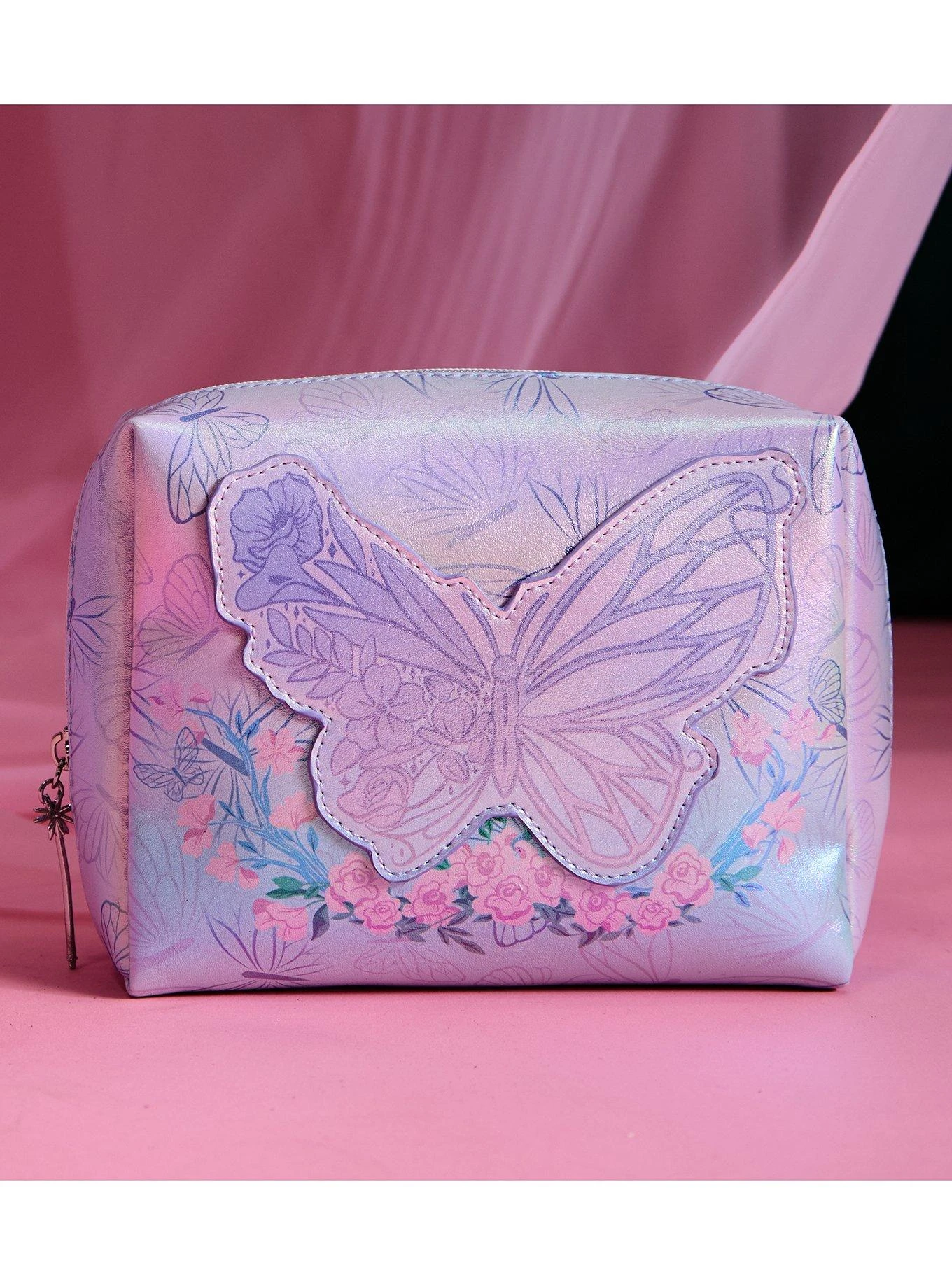Wicked Glinda Butterfly Iridescent Cosmetic Bag - BoxLunch Exclusive 7 Wicked Glinda Butterfly Iridescent Cosmetic Bag - BoxLunch Exclusive - Image 5