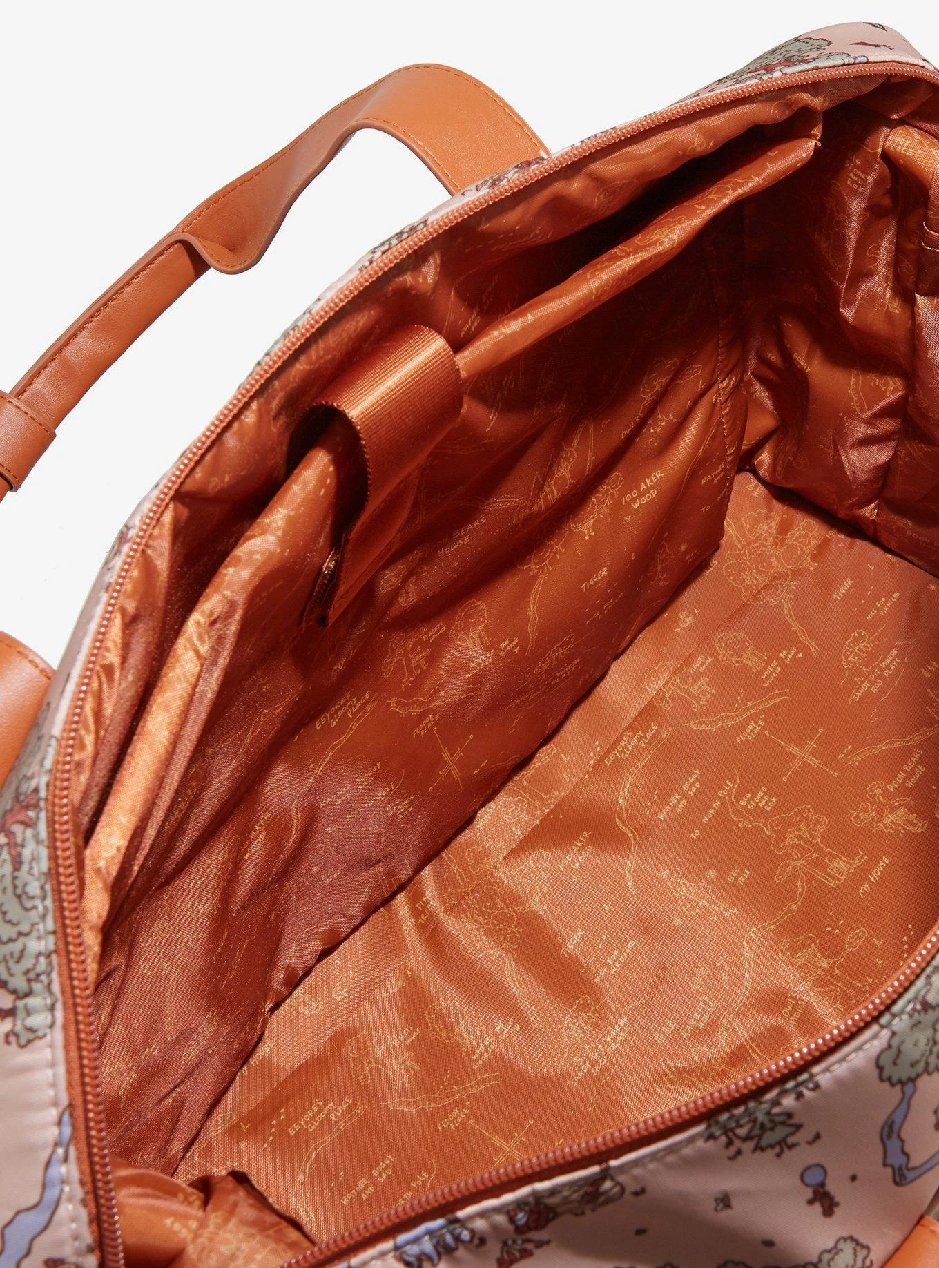 Disney Winnie The Pooh Hundred Acre Wood Map Travel Weekender Bag — BoxLunch Exclusive 10 Disney Winnie The Pooh Hundred Acre Wood Map Travel Weekender Bag — BoxLunch Exclusive - Image 8