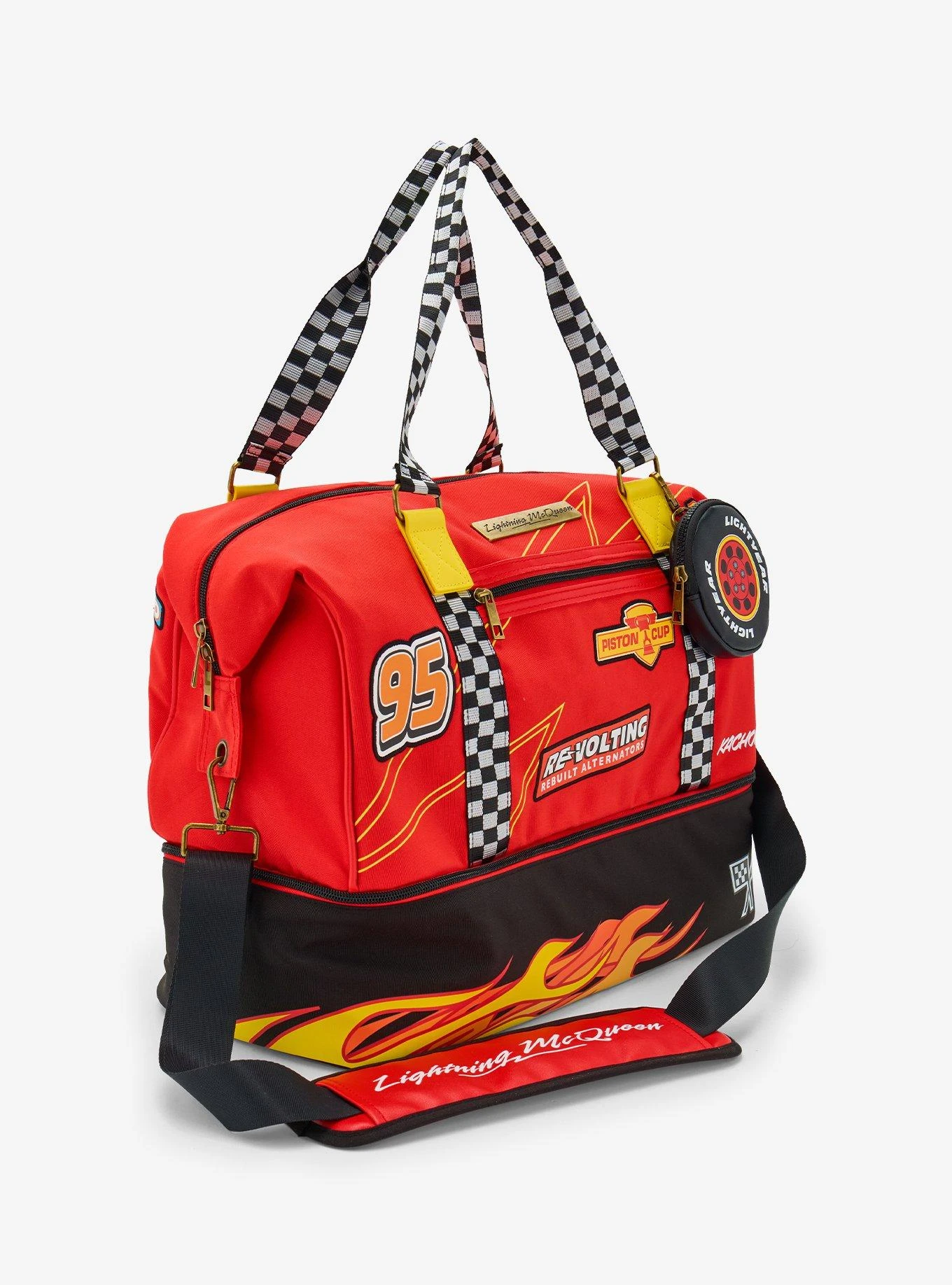 Disney Pixar Cars Lightning McQueen Icons Duffle Bag - BoxLunch Exclusive 7 Disney Pixar Cars Lightning McQueen Icons Duffle Bag - BoxLunch Exclusive - Image 5