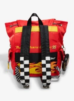 Disney Pixar Cars Lightning McQueen Patches Full-Size Backpack With Coin Purse - BoxLunch Exclusive -Bioworld Store 35070280 av2 1