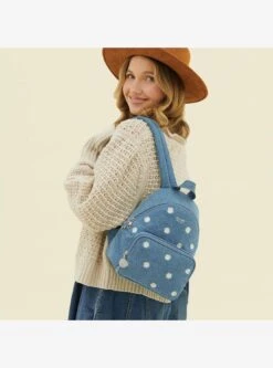 JuJuBe Denim And Daisies Everyday Mini Backpack -Bioworld Store 35396365 av5 1