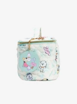 BT21 Quilted Train Cases W/ Mirror Keychain 10 BT21 Quilted Train Cases W/ Mirror Keychain -Bioworld Store 35845301 av3